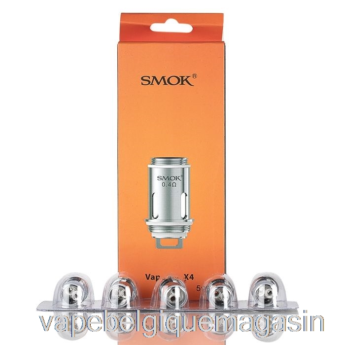 Vape Belgique Smok Vape Pen 22 Bobines De Remplacement 0,4ohm X4 Quad Core